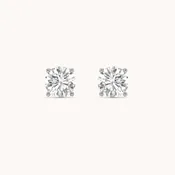 0.25CT Round Cut Diamond Stud Earrings