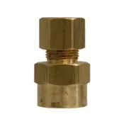 00066-0302 - Brass Adapter, 3/16-in Compression x 1/8-in FNPTF, 400 psi, Hex Size 0.56 in