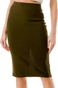 1161SCUX Plus Size Pencil Skirt – High Waist Stretch Bodycon Fit
