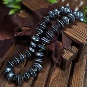 28in. Navajo Pearl Necklace w/ Handmade Bench Beads