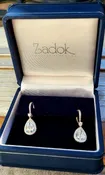 4.02 Carat Pear Brilliant diamond Earrings GIA Certificate # 5206164015