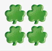 4-Piece Shamrock Melamine 7" Plates