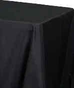 90×132 in. Rectangular Table Cloth (Black)