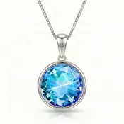 ACJ - Eclipse Crystal Pendant  (16mm Circle)