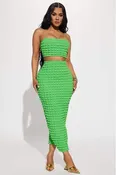 POPCORN FABRIC SKIRT SET
