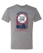 108 Stitches Heather Grey Reading Pagoda Skyline Tee