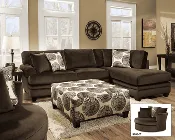 1025 Jamba Chocolate Sectional