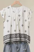 Boho Ruffle Top