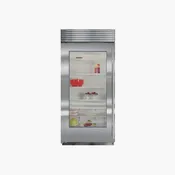 Sub-Zero 36″ Stainless Steel, All Refrigerator with Glass Door, Left Hinge