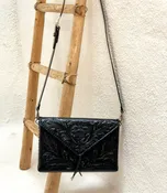 Envelope Purse Hand Carved Leather