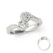 Diamond 2 Stone Ring