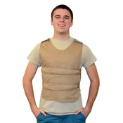 Adjustable "One Size Fits Most" Poncho Cooling Vest with Long Strip Packs