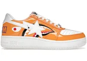 A Bathing Ape Bape Sta Low Color Block Shark Orange