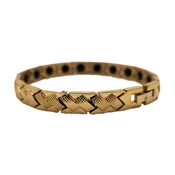 Gold Thin Woven Titanium Bracelet