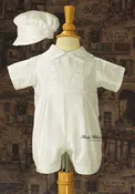 Jacques - Blessing Outfit Boy Silk Romper DP31RS