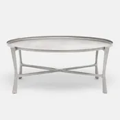 Addison Coffee Table Aged Silver Iron
