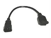 1ft 18 awg monitor power adapter cord (nema 5-15r to iec320c14)
