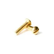 10-32 x 1 BRASS Slotted Round Head Machine Screws