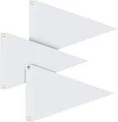 12 Pieces Nylon Pennants Flags Blank Flags 12 x 18 Inch Outdoor Pennants for Boats Sailing Outdoor Home Indoor Gyms Businesses Party Decorations