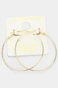 14K Gold Filled Metal Hypoallergenic Hoop Earrings