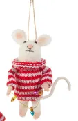 4.75" Dressed Mouse Ornament
