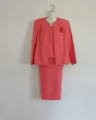 Peach and Silver 3 Piece Suit