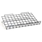 Adjustable slatwall shelf 24″w x 14″d – black