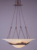 Pendant  Bronze Finish  and Alabaster Glass  #020815-014