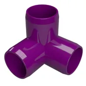 1-1/2 in. 3-Way PVC Elbow Fitting, Furniture Grade  - Purple