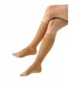 Alex For Her Open-Toe Sheer Support Knee High 15-20mmHg