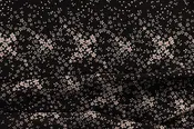 Floral Wool Challis in Black
