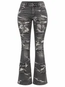 AMERICAN BAZI UTILITY FLARE JEANS