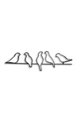 Birds on Wire Metal Wall Decor