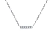 0.09 ct tw Dainty Bar Necklace — Cronier's Fine Jewelry