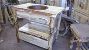 Beetle Kill and Aspen Bathroom Vanity
