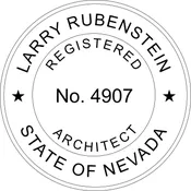 NEVADA Trodat Self-inking Registered Architect Stamp