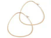 1.5 Inch Triangle Hoop Earrings