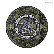 BOP Badge Patch – Large Subdued OD Green