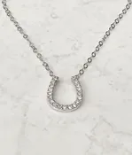 Diamond Horseshoe Pendant — Wooldridge Jewelers