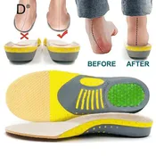 Arch Support Insoles for Flat Feet – Gel Shoe Inserts with Shock Absorption and Moisture-Wicking