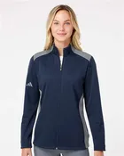Adidas - Women's Textured Mixed Media Full-Zip Jacket