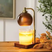 Amber Sphere Glass Candle Warmer