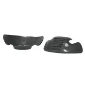 Black Scuff Resistant Toe Overlay
