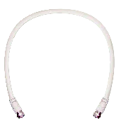 2 ft. White RG6 Low-Loss Coax Cable (F Male to F Male)