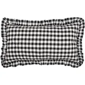 Annie Buffalo Black Check Ruffled King Sham 21×37