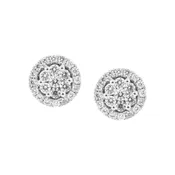 18kt White Gold and Diamond Earrings — Scott Reising Jewelers