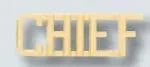 “Chief” Collar Brass, 1/4″, Clutch Back (Pair)