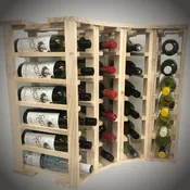 24-Bottle Corner Wine Cube