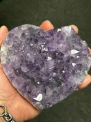 Amethyst Large Heart from Uruguay (#1014)