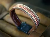 Cool Bracelets Made From Baseball Leather